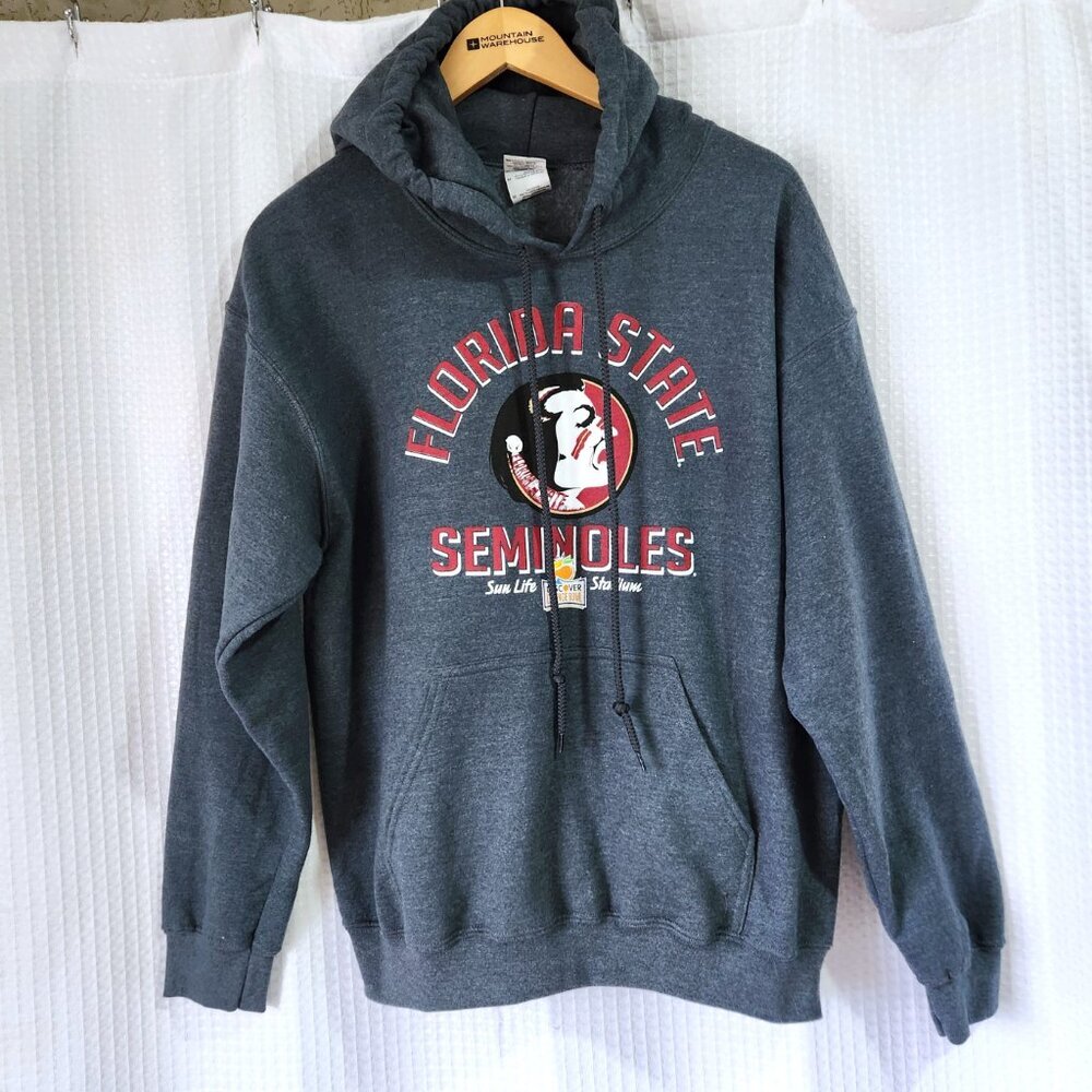 Florida State Seminoles Hoodie Unisex Med. Long Sleeve Pullover Orange Bowl